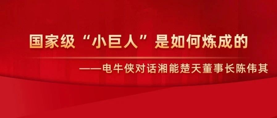 國(guó)家級(jí)“小巨人”是如何煉成的 ——電牛俠對(duì)話湘能楚天董事長(zhǎng)陳偉其